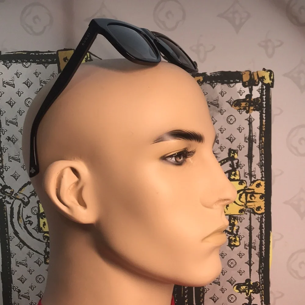 Luxury New Authentic Gucci GG0158SN 001 Sunglasses ✨